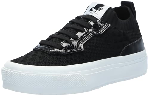 Karl Lagerfeld Paris Women's Shoes Sneaker,Black,11
