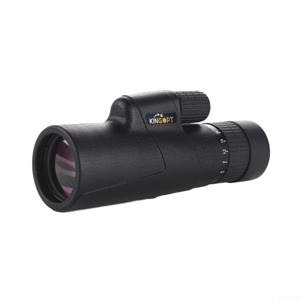 Telescopio 6-18x42 Zoom Refractor para Astronomía y Observación de Aves - HD BK7 Vidrio Portátil Alcance de Viaje con Estuche - Negro 17cm