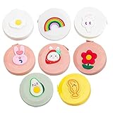 SHINEOFI 8 Piezas cinta métrica de dibujos animados juego infantil cinta adhesiva de doble cara cinta métrica corporal telescópica cinta métrica para niños cuerpo humano alumno