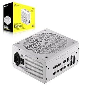 CORSAIR RM850x Shift Fuente de alimentación ATX totalmente modular – 80 Plus Gold – ATX 3.1 – PCIe 5.1 – Zero RPM – Interfaz lateral modular – Blanco (renovado)