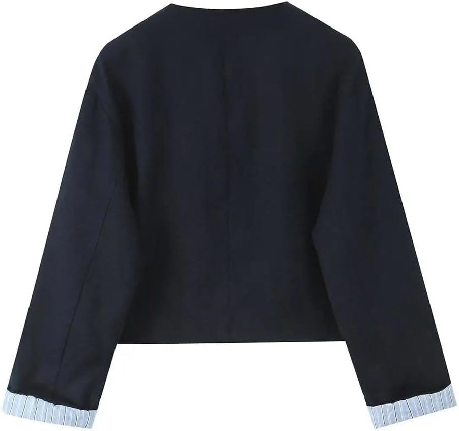 Work Office Lady Women Long Sleeve Button Pocket Jackets Women's Trousers Two Piece Set