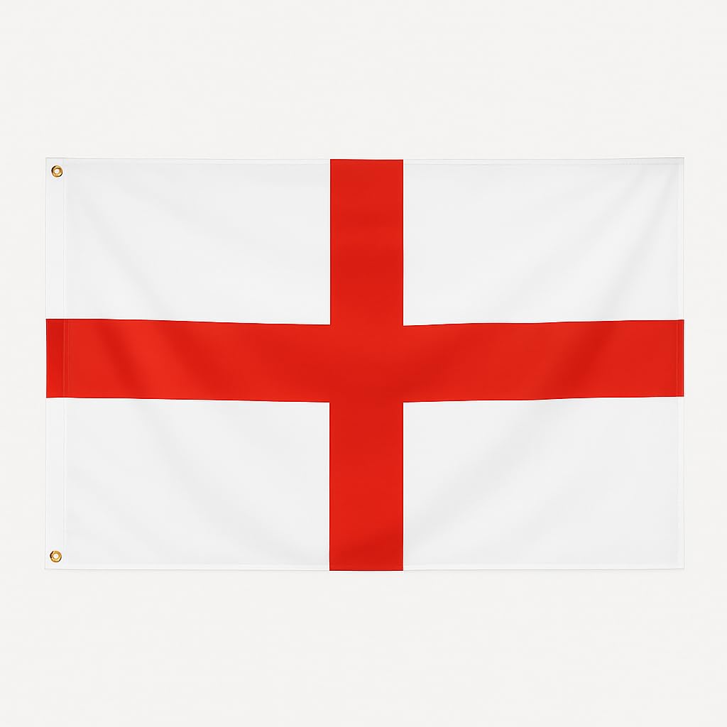 Generise St George England Flag 4ft x 2.5ft / 120cm x 75cm – Large England Football Supporters Flag for World Cup 2026, St George’s Day, Sports Events, Parties, Pubs, Indoor & Outdoor Use