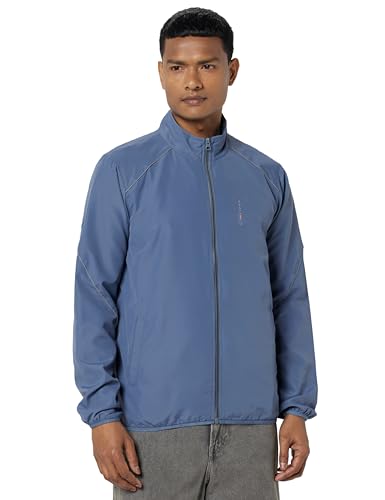 Image of Qube by Fort Collins Men's Windcheater, Lightweight, Windproof Polyester Standard Length Jacket for Year-Round Casual & Daily Use