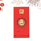 Sobres Chinos Rojos, Paquete de Recuerdo del Año del Caballo 2026, Moneda Coleccionable con Diseño Exquisito, Sobre de Regalo Festivo para Prosperidad y Bendición, Año Nuevo Niños Niñas Adultos Famili