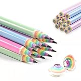 ☞ 【Aplicación amplia】 ： Nuestros bolígrafos arcoíris son adecuados como útiles escolares para pintar, dibujar, álbumes de recortes, diarios, resaltar, pintar, dibujar, escribir, libros para colorear para adultos. Dibujar y escribir en el uso diario. También para el hogar, la oficina para .