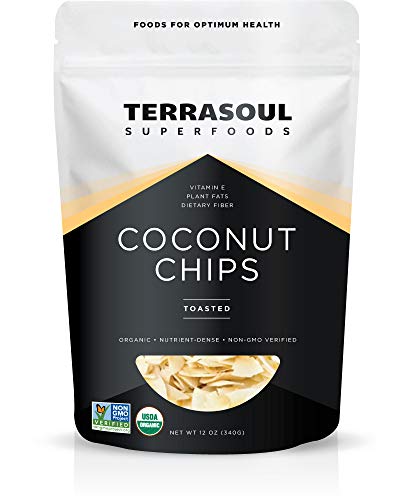 Terrasoul Superfoods Organic Toasted Coconut Chips, 12 Oz - Unsweetened