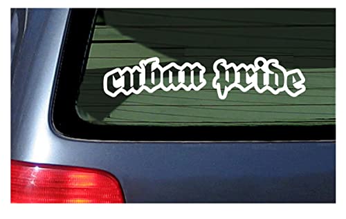Cuban Pride Vinyl Sticker White Decal For Car Window Truck Graphics #TOP28