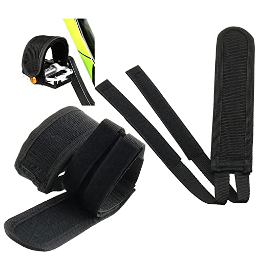 Dgzzi 1Pair Bike Pedal Straps Pedal Bike Pedal Straps Pedal Toe Clips Straps Tape Universal Bicycle Feet Strap Pedal Straps Toe Clips Straps Tape For Fixed Gear Bike, Black #TOP3