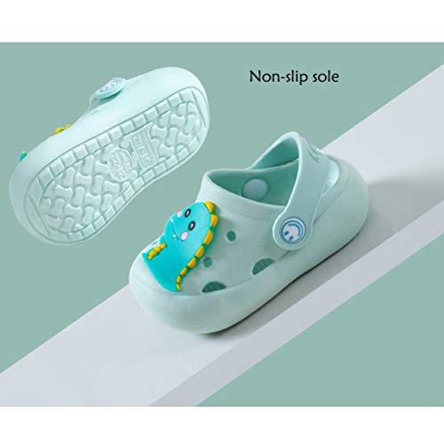 Wzcslm Cartoon Animal Flip Flop Sandals Kids Boys&Girl Hole Shoes Clogs (7-7.5 Toddler, Yellow, Numeric_7) #TOP3