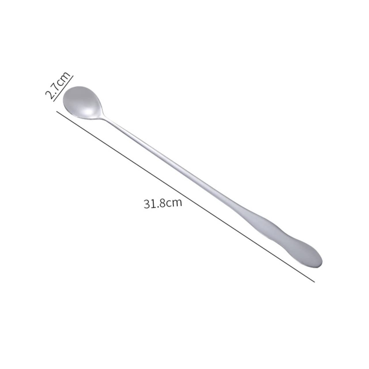 HOLIDYOYO 6pcs Ice Spoon Drink Spoons Long Handle Spoon Tumbler with Lid and Straw Sugar Spoon Mixing Spoons Evil Eye Coffee Cup Dessert Spoons Drink Mixing Spoon Ice Cream Spoon Stirring