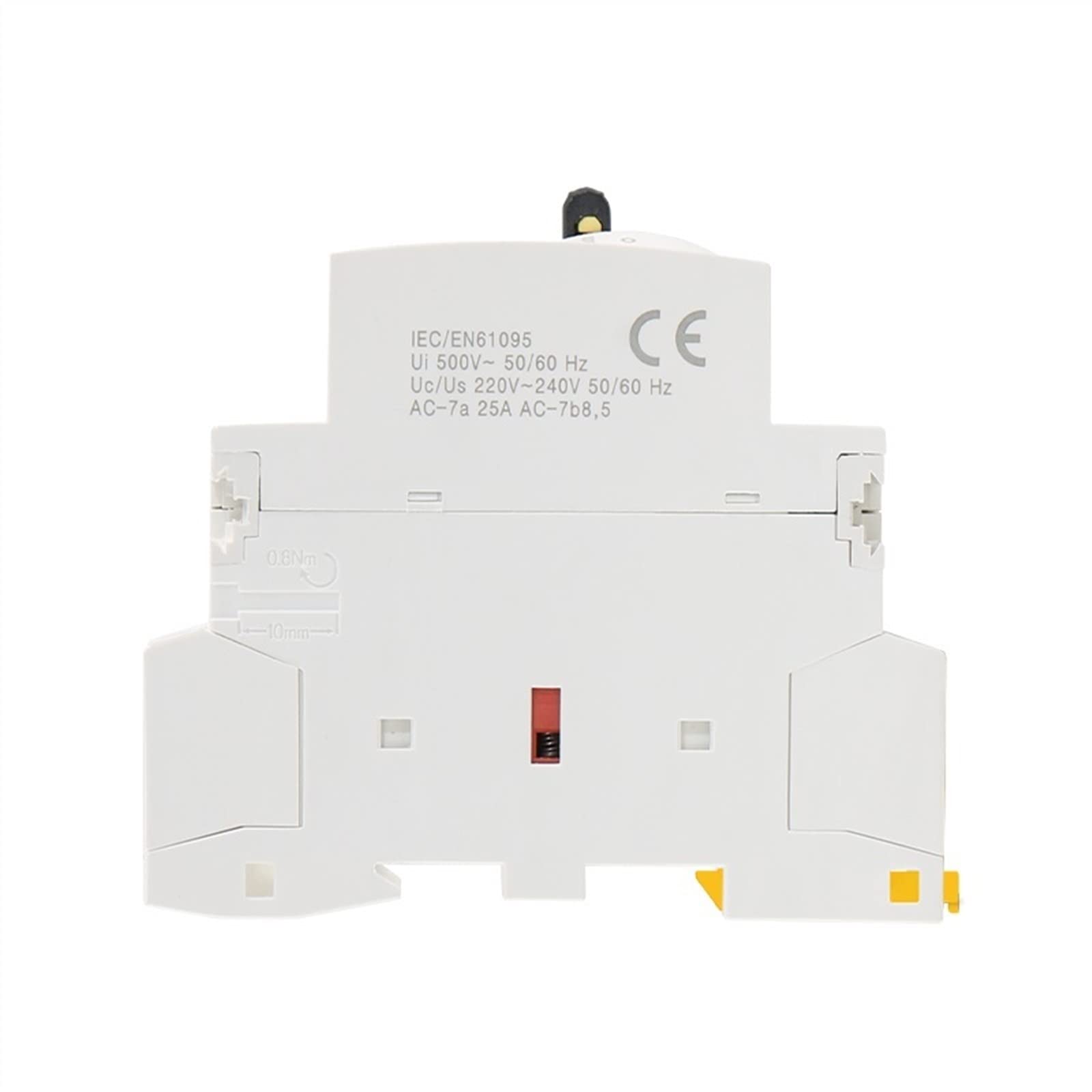 2P 16A 20A 25A 2NO 220V 50/60Hz sterowanie ręczne do użytku domowego AC stycznik AC typ szyny DIN 1 szt. (2P 20A 2NC220V)