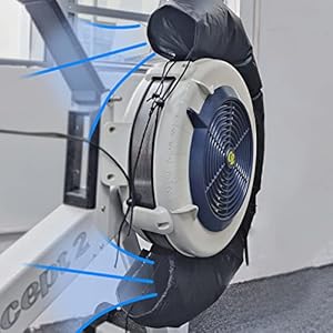 JISHAHS Fan Bag for Concept 2 Rowing Machine, Indoor Rower Airflow Guide Cover Cooling Body Compatible with C2 RowErg…
