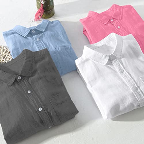 Camisetas masculinas de manga longa outono verão gola tartaruga linho praia havaiana tropical básica