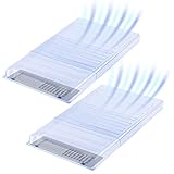 Eureka Air Under Furniture Magnetic Vent Extender, 1.5mm Thick Heavy Duty Premium Material, Fits Floor Registers 10" and 12" Wide, Extends up to 33" Long, 2 Pack