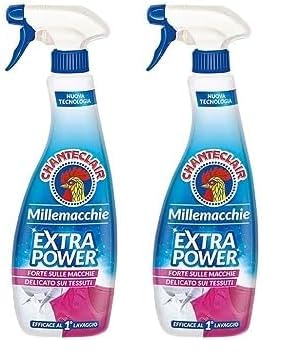 Chanteclair Millemacchie Extra Power, Smacchiatore Contro le Macchie più Frequenti, 500ml (Confezione da 2)