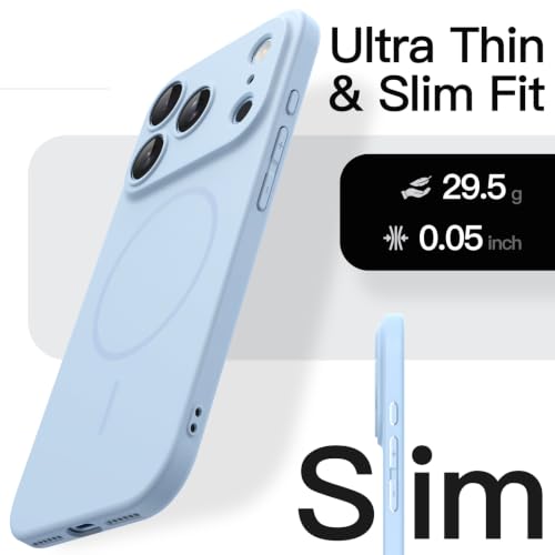 Image of JETech Magnetic Slim Cover Case for iPhone New Pro Max, Light Blue