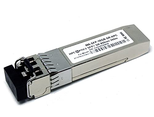 HPC Optics Compatible with Meraki MA-SFP-10GB-SR 10GBASE-SR SFP+ Transceiver | 10G SR MMF 850nm MA-SFP-10GB-SR-HPC