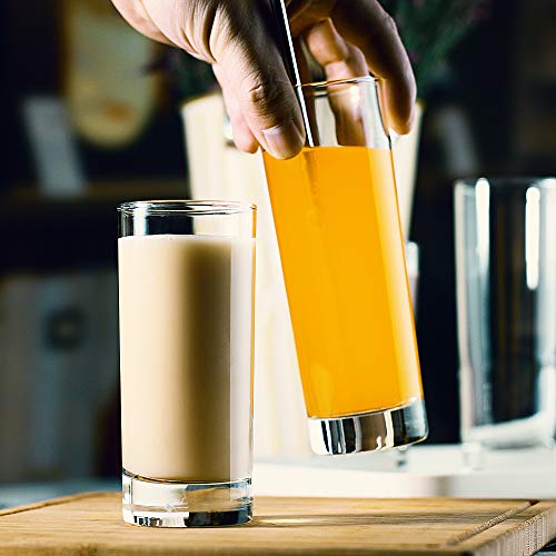 Luxu Collins Glasses(Set Of 6)-8 Oz,Premium Highball Glasses,Lead-Free Drinking Glasses With Heavy Base,Clear Crystal Tall Glass Cups For Water,Juice,Wine,Beer,Beverages,Cocktails And Mixed Drinks #TOP4