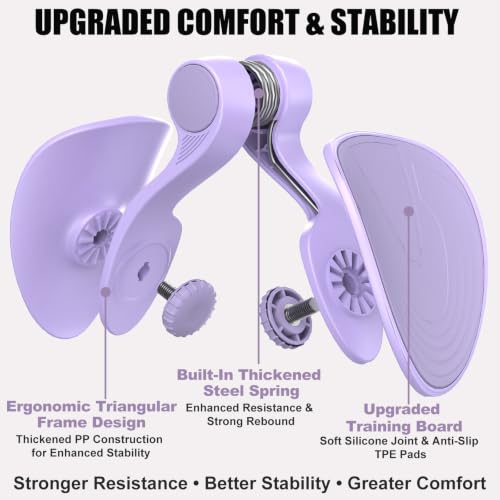 Pelvic Floor Exercise Devices 35lb Resistance Kegel Thigh Trainer with Band - Image 4