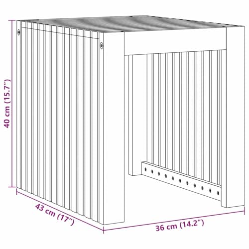 Mesa de teca resistente a la intemperie duradera para terraza y balcón 3