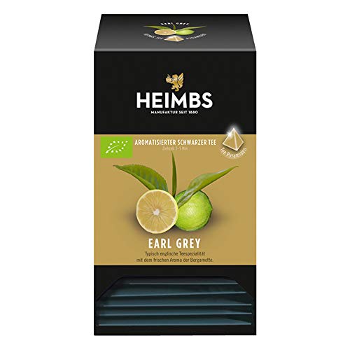 HEIMBS Bio Earl Grey, 20 Pyramidenbeutel, 8er Pack