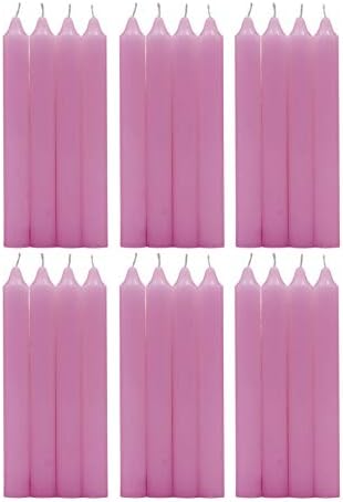 Bougies Coniques Lavande 25 Cm – Lot De 10 – Cire Paraffine Sans Coulure – Idéal Restaurant & Hôtel