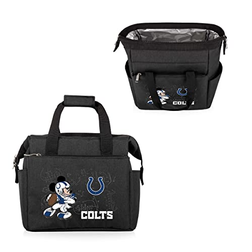Image of PICNIC TIME NFL Mickey Mouse On The Go Lunch Bag - Soft Cooler Lunch Box - Insulated Lunch Bag, (Black)