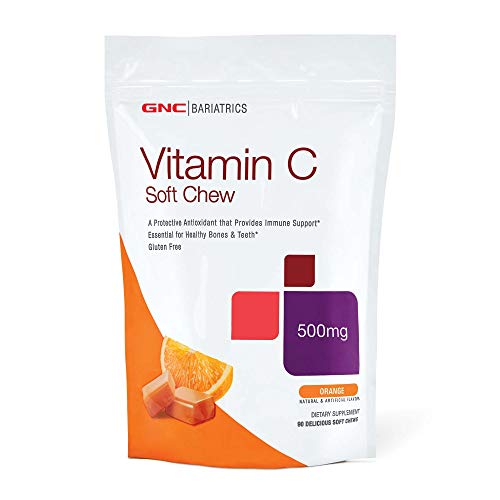 GNC Bariatrics Vitamin C, Orange, 90 Soft Chews, Supports Natural Resistance
