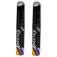 Thoquene 2 Pcs Auto Lackstift Schwarz Glänzend, Kratzer Reparatur Stift