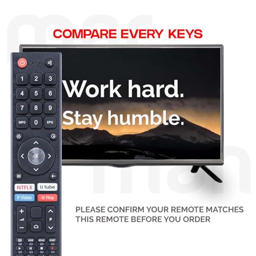 Image of marman Compatible with Croma Tv Remote Control Original Model CREL7370 Suitable Only on 32 Inch HD Ready LED Smart Android Television Without Voice Command and Google Assistant with Streaming Apps