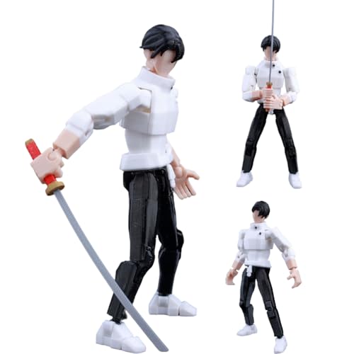 MABAIUDE JJK Figure Okkotsu Yta and Orimoto Rika Figures 3D Printed Anime JJK Action Figure Movable Joints Interchangeable Prats PVC Desktop Decoration Collectible