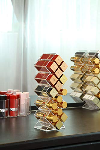 Lipstick-Holder-Organizer-16-Spaces-Acrylic-Stackable-Fish-Shape-Lipstick-Tower-Lip-Gloss-Storage-Stand-Perfect-for-Lipgloss-Organizers-Makeup-Vanity-Display-Clear-1-Pack 41MewgCqr7L