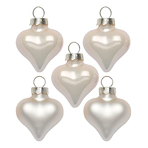 ChristbaumanhÀnger Herz 13 Inge Glas Magic Mini-Weihnachtskugeln Herz | 8 Herzen 4cm aus Glas |...