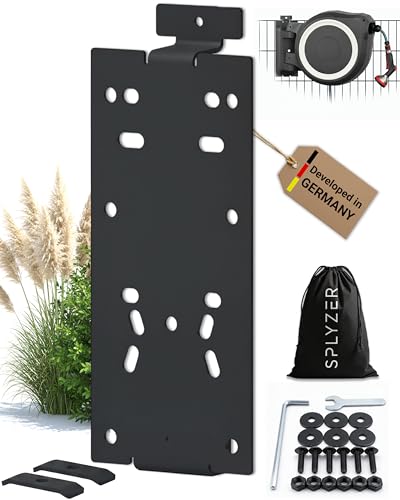 Schlauchbox Halterung für Doppelstabmattenzaun universal Kompatibel mit Schlauchboxen & Schlauchtrommeln Halter zur Zaunmontage witterungsbeständig & pulverbeschichtet Anthrazit SPLYZER