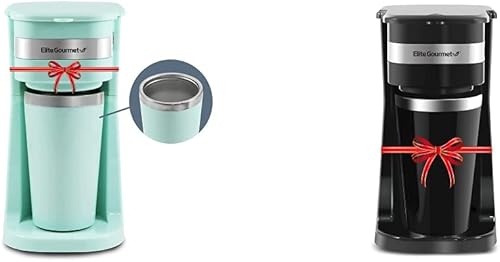 Elite Gourmet EHC113M - Cafetera compacta personal de una sola porción menta y EHC113 cafetera compacta personal de una sola porción incluye 14