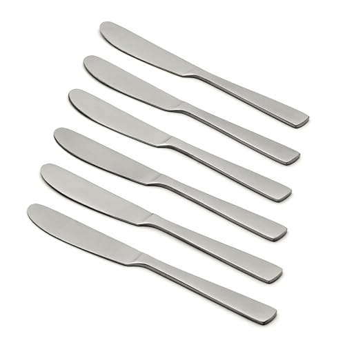 Oneida Nocha Everyday Flatware Cocktail Spreaders, Set of 6, 18/0 Stainless Steel, Silverware Set by Oneida - Used condition - US$6.68