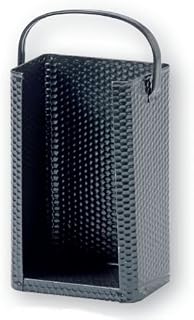 FIREFIX 2185 Briketttrage mit Bügel, Stahl gehämmert schwarz, 200 x 140 x 320 mm (BxTxH)