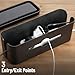 Bates- Cable Management Box, Small, Cable Organizer Box, Cord Organizer Box, Cable Box Organizer, Cord Management Box, Cord Hider Box, Cord Box for Wires on Floor, Power Strip Cover Box Baby Proof
