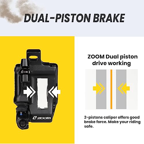 image for Hycline MTB Hydraulic Disc Brake Calipers: Zoom HB-100 Bike Disc Brake