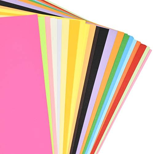 200 Sheets Coloured A4 Paper, 20 Colors Origami Papers, Colored Card A4, 80gsm Color Copy Printer Paper, Kids Handcraft Paper for Handmade Arts and DIY Crafts Projects