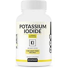 Potassium Iodide 130mg Dose - 30 Servings - Thyroid Support & Defense