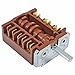 Produktbild spares2go 6 Position Funktion Schalter für Candy Herd Ofen Herdarten