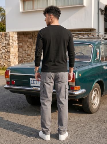Image of Amazon Brand - INKAST Men Multi-Pocket Cargo Pants Casual Fit Trousers Stylish Cargo Trousers