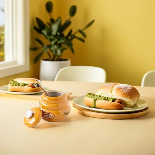 Pot à miel en céramique avec cuillère en bois LABRIMP - 7