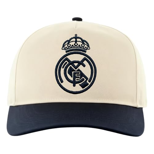 Icon Sports Casquette réglable Real Madrid avec Boucle en Coton Blanc et Noir pour Homme et Femme
