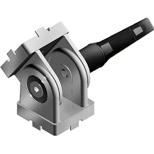 Fath Gelenk mit Klemmhebel Item System passend zu Aluprofil 30x30 Nut 6 - Scharnier, Zinkdruckguss