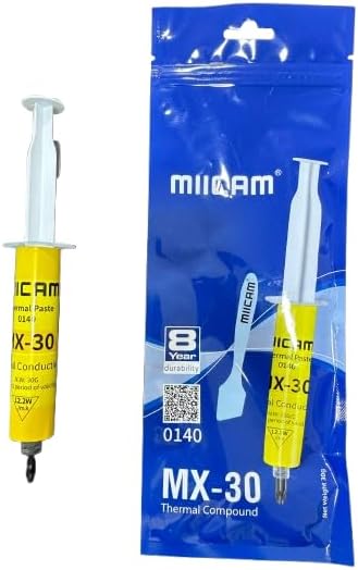 MX-30 Thermal Compound Paste, High Performance CPU Heatsink Grease, Thermal Conductivity >1.93W/m-k, for Processor and Computer