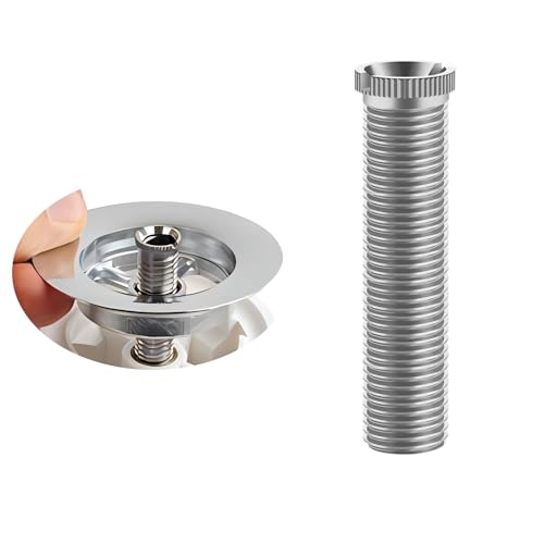Qrity Lavabo in Ceramica da 70 mm Vite Prolungata Vite per Lavello da Cucina Cestello Filtro Tappo Vite per Lavabo in Pietra di Quarzo Qrtificiale in Marmo