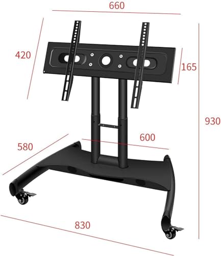 Carro móvil para TV, soporte rodante para pantallas miniatura 2