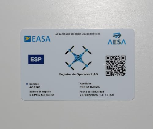 Miniatura 2 de Servivant Tarjeta De Pvc Easa Impresión Una Cara Impresión Doble Cara Número De Operador Certificado De Piloto De Drones A1 A3 A2 Sts 1 Tarjeta Impresión A Doble Cara